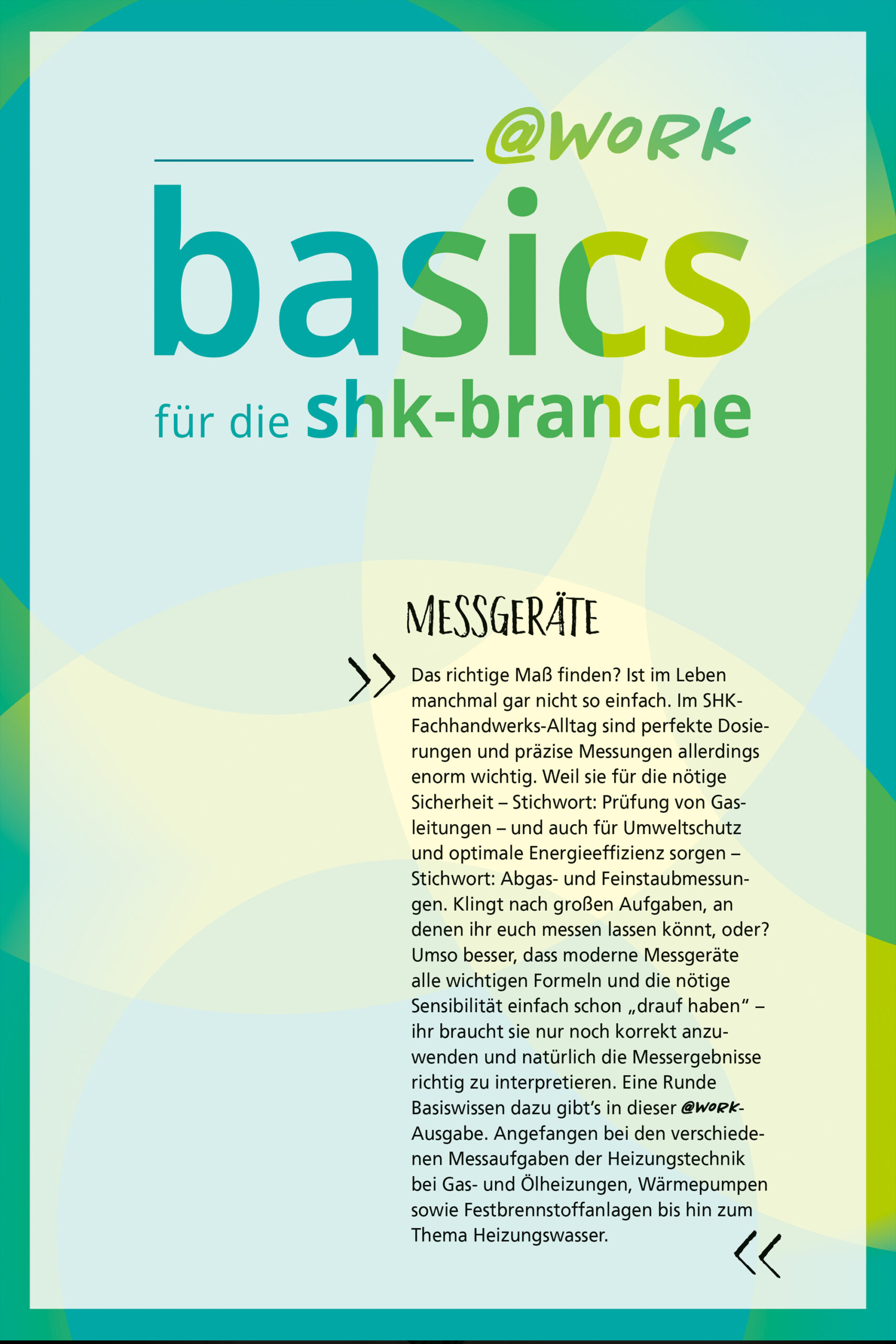 @work-Magazin – Ausgabe 1/2025 Thema "Messgeräte"
