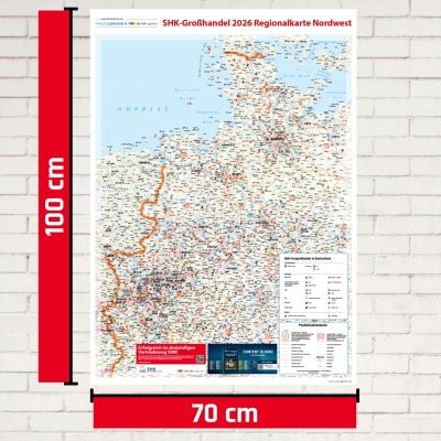 SHK Postleitzahlenkarte Nordwest