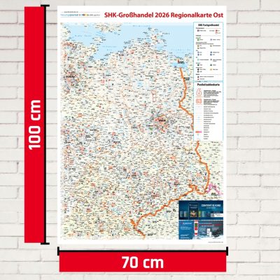 SHK Postleitzahlenkarte Ost