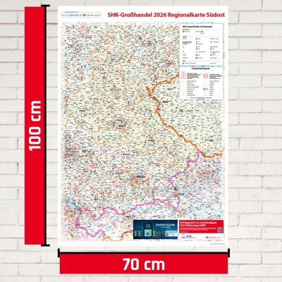SHK Postleitzahlenkarte Südost